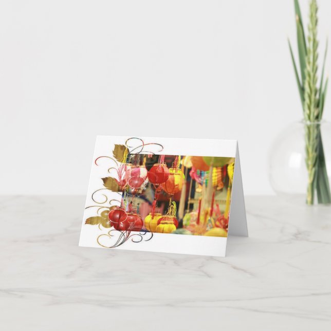 Vietnamese Lantern Notecard (Front)