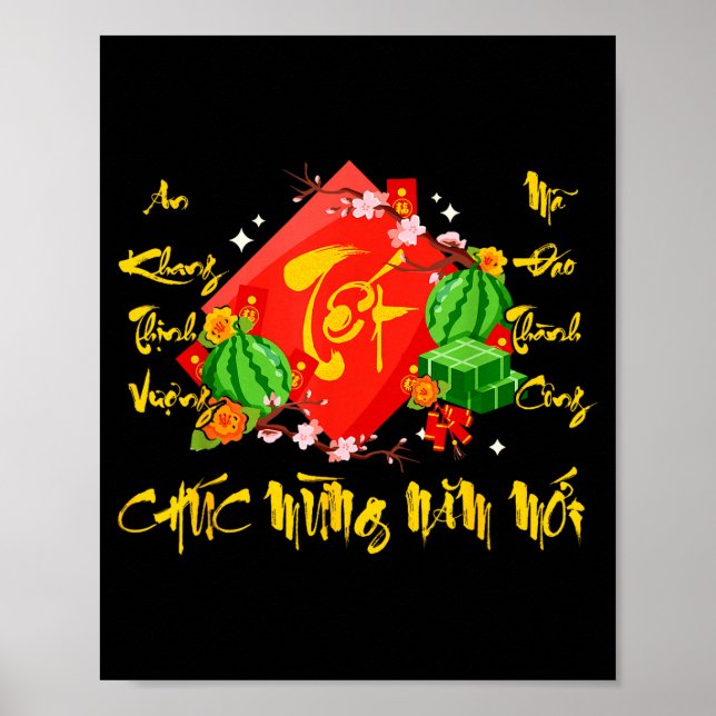 Vietnamese Lunar New Year 2026 Tet Viet Chuc Mung  Poster (Front)