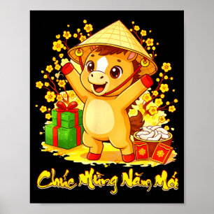 Vietnamese lunar new year 2026 tet viet chuc mung poster