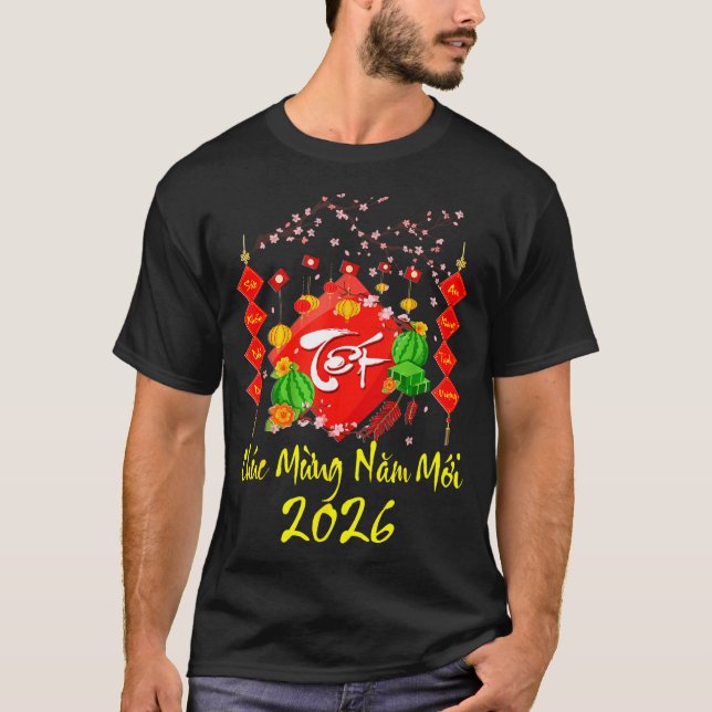 Vietnamese Lunar New Year 2026 Tet Viet Chuc Mung  T-Shirt (Front)