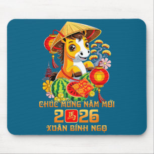 Vietnamese Lunar New Year Chuc Mung Nam Moi 2026 H Mouse Mat