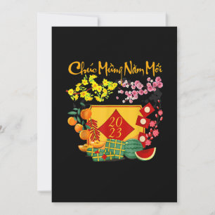 Vietnamese Lunar New Year - Tet 2023 Decoration Li Invitation