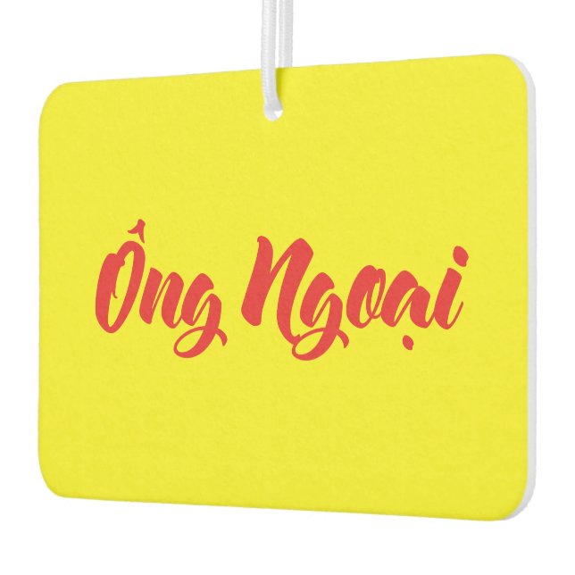 Vietnamese (Maternal) Grandfather - Ông Ngoại Car Air Freshener (Left)