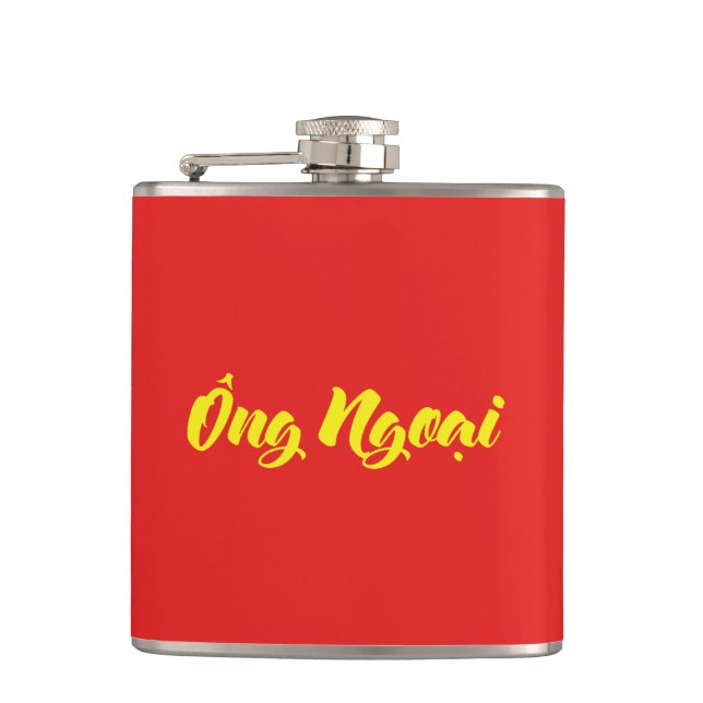 Vietnamese (Maternal) Grandfather - Ông Ngoại Hip Flask (Front)