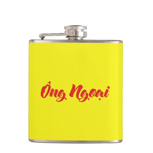 Vietnamese (Maternal) Grandfather - Ông Ngoại Hip Flask (Front)