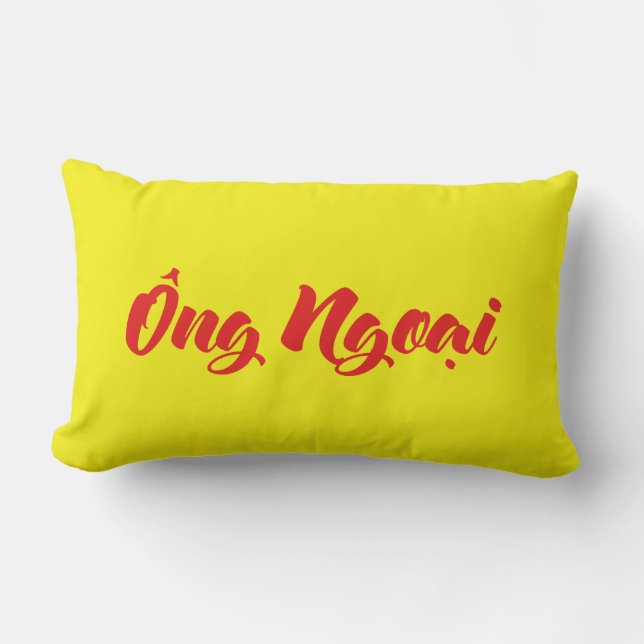 Vietnamese (Maternal) Grandfather - Ông Ngoại Lumbar Cushion (Front)