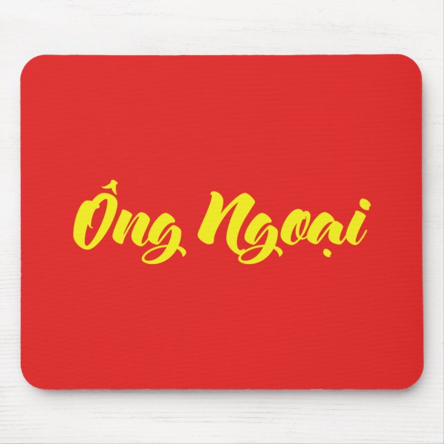 Vietnamese (Maternal) Grandfather - Ông Ngoại Mouse Mat (Front)