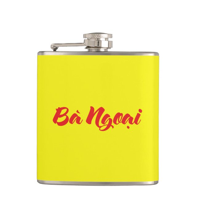 Vietnamese (Maternal) Grandmother - Bà Ngoại Hip Flask (Front)