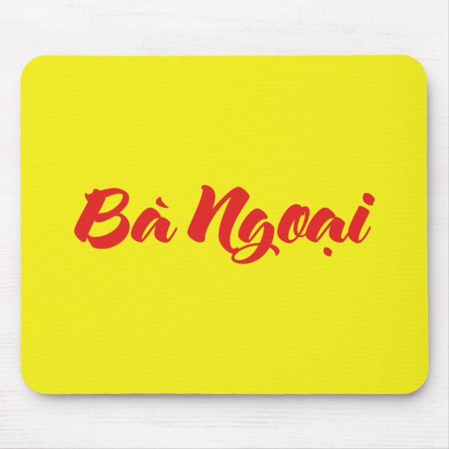 Vietnamese (Maternal) Grandmother - Bà Ngoại Mouse Mat (Front)
