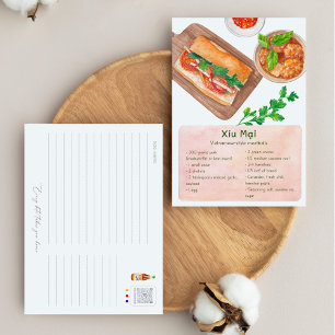 Vietnamese Meatballs Postcard - Recipe Postcard