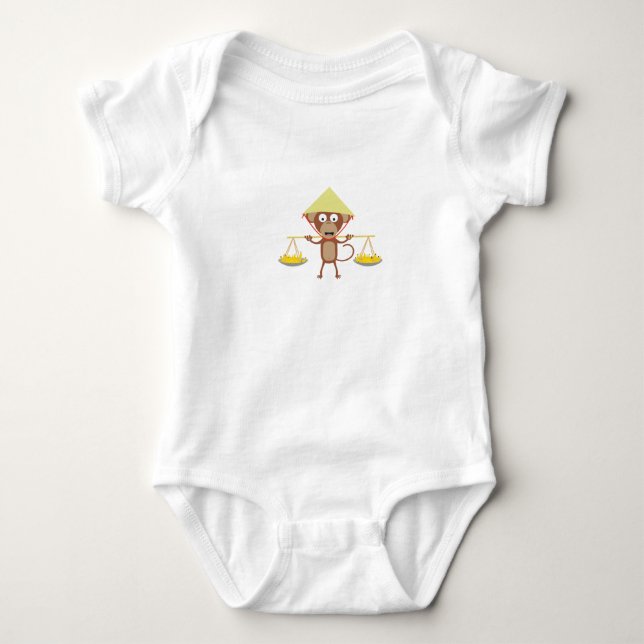 Vietnamese monkey baby bodysuit (Front)