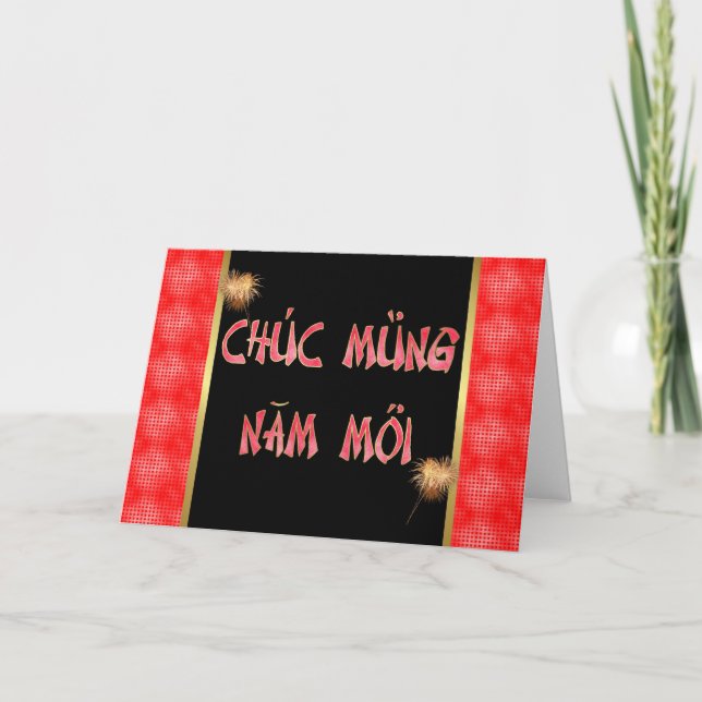 Vietnamese New Year of the cat Happy New Year 2011 Holiday Card (Front)