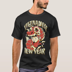 Vietnamese New Year of the Rabbit Cat Chinese Zodi T-Shirt