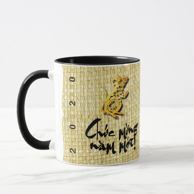 Vietnamese New Year Rat 2020 Family Greeting Mug 1 (Left)