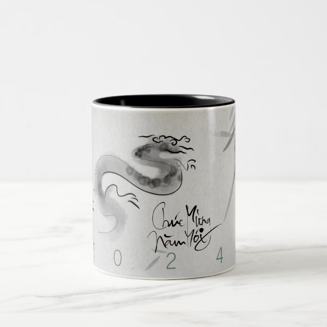 Vietnamese Original Dragon Year 2024 2TM Two-Tone Coffee Mug (Center)