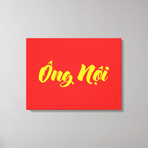 Vietnamese (Paternal) Grandfather - Ông Nội Canvas Print