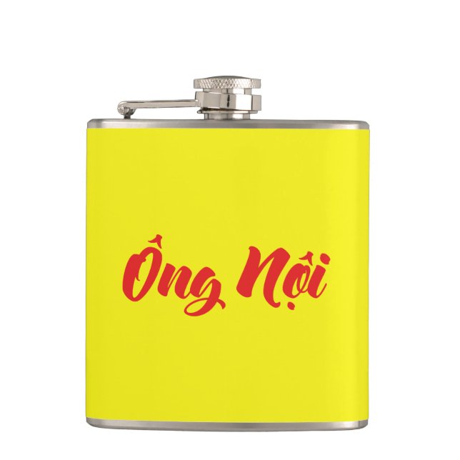Vietnamese (Paternal) Grandfather - Ông Nội Hip Flask (Front)