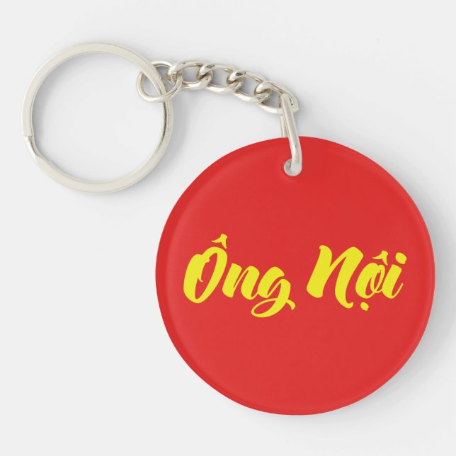 Vietnamese (Paternal) Grandfather - Ông Nội Key Ring (Front)