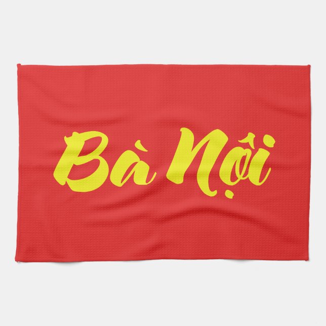 Vietnamese (Paternal) Grandmother - Bà Nội Tea Towel (Horizontal)