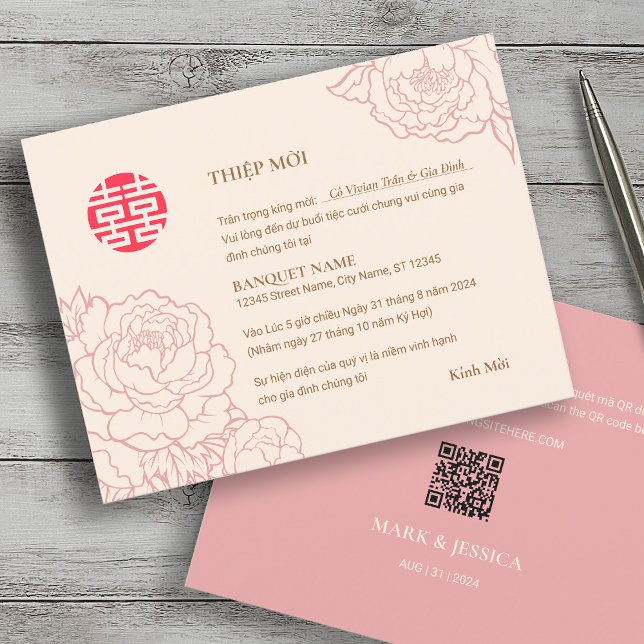 Vietnamese Peony Song Hy Wedding Thiep Moi (Creator Uploaded)