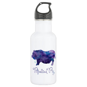Vietnamese Potbellied Pig Watercolor Design 532 Ml Water Bottle