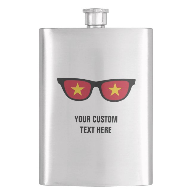 Vietnamese Shades custom flask (Front)