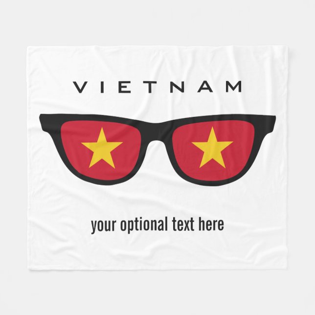 Vietnamese Shades custom fleece blankets (Front (Horizontal))
