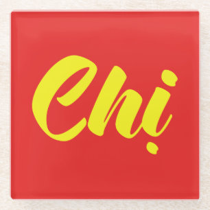 Vietnamese Sister - Chị ~ Tiếng Việt Language Glass Coaster