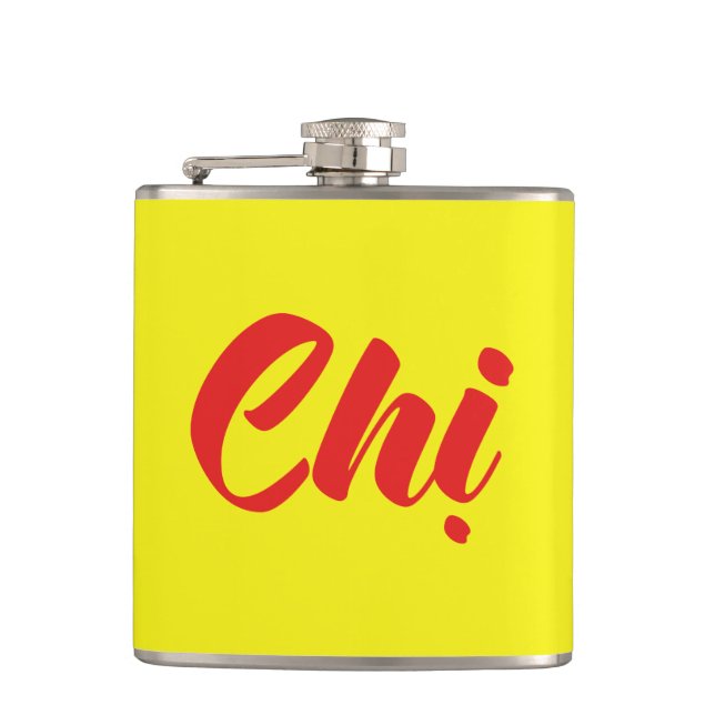 Vietnamese Sister - Chị ~ Tiếng Việt Language Hip Flask (Front)