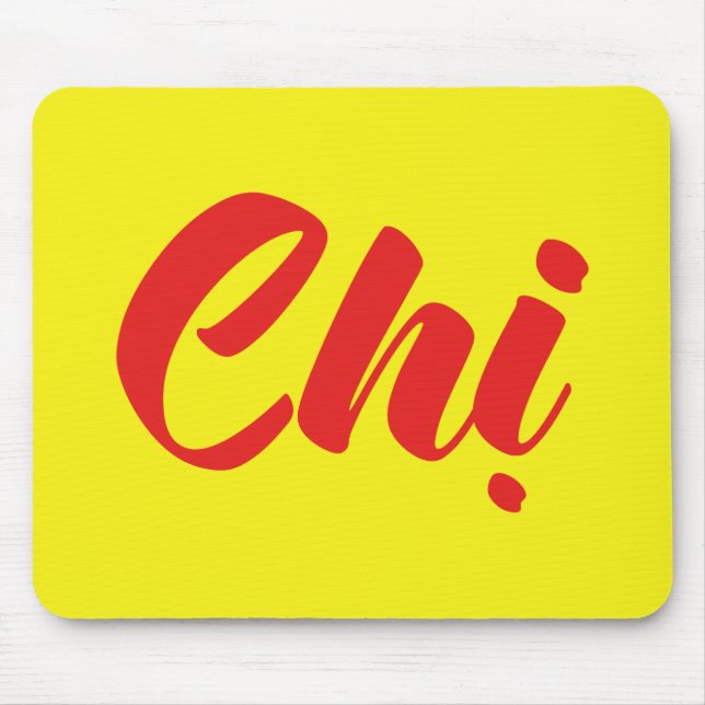 Vietnamese Sister - Chị ~ Tiếng Việt Language Mouse Mat (Front)