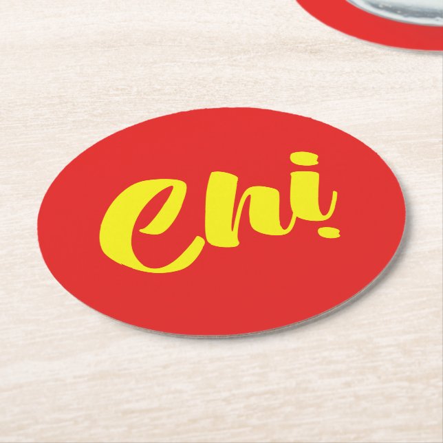 Vietnamese Sister - Chị ~ Tiếng Việt Language Round Paper Coaster (Angled)