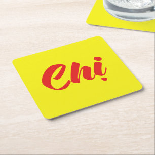 Vietnamese Sister - Chị ~ Tiếng Việt Language Square Paper Coaster