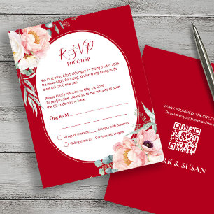 Vietnamese Song Hy Peony RSVP with code QR