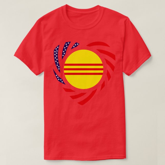 Vietnamese South American Multinational Patriot Fl T-Shirt (Design Front)