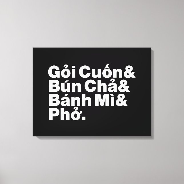 Vietnamese Street Food Canvas Print (Front)