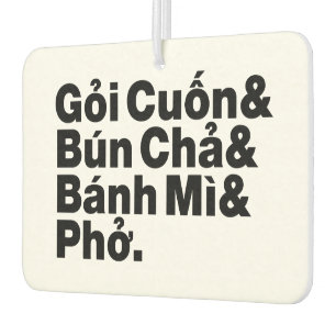 Vietnamese Street Food Car Air Freshener