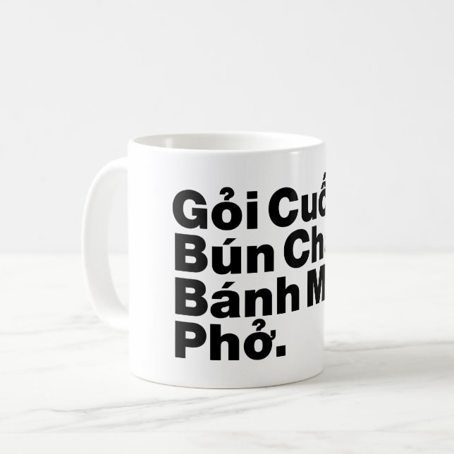 Vietnamese Street Food Coffee Mug (Front Left)