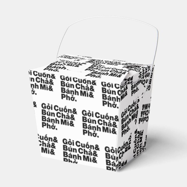 Vietnamese Street Food Favour Box (Front Side)