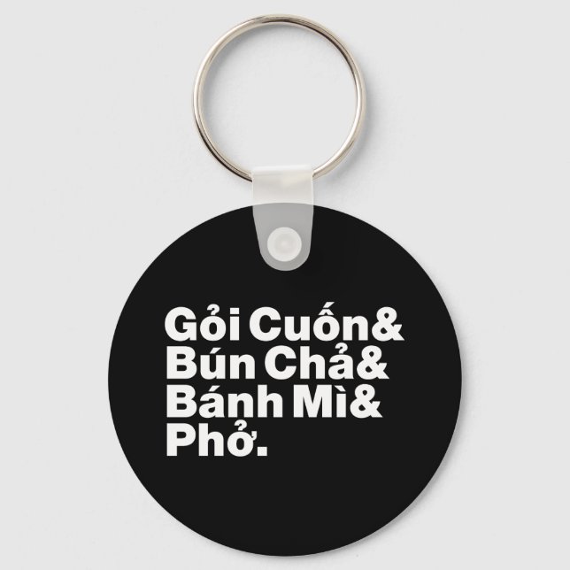 Vietnamese Street Food Key Ring (Front)