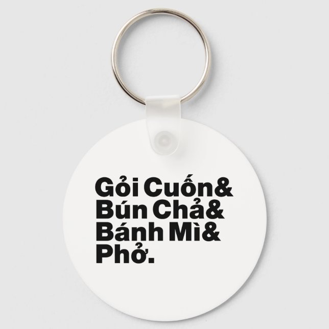 Vietnamese Street Food Key Ring (Front)