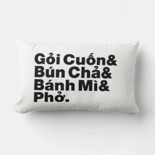 Vietnamese Street Food Lumbar Cushion