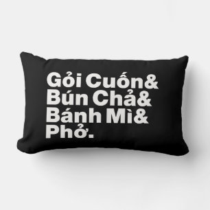 Vietnamese Street Food Lumbar Cushion