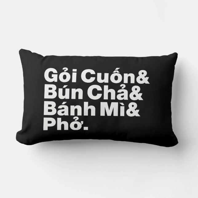 Vietnamese Street Food Lumbar Cushion (Front)