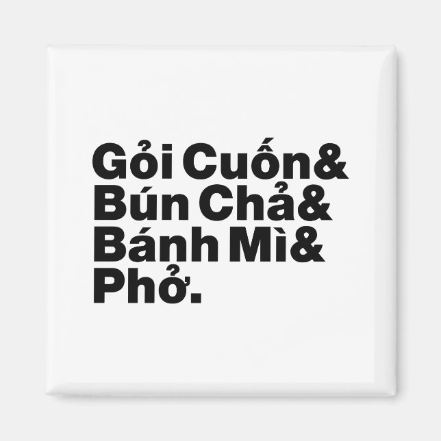 Vietnamese Street Food Magnet (Front)