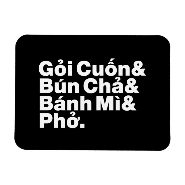 Vietnamese Street Food Magnet (Horizontal)
