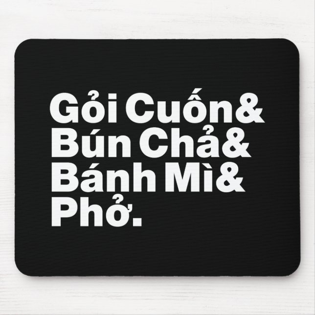 Vietnamese Street Food Mouse Mat (Front)
