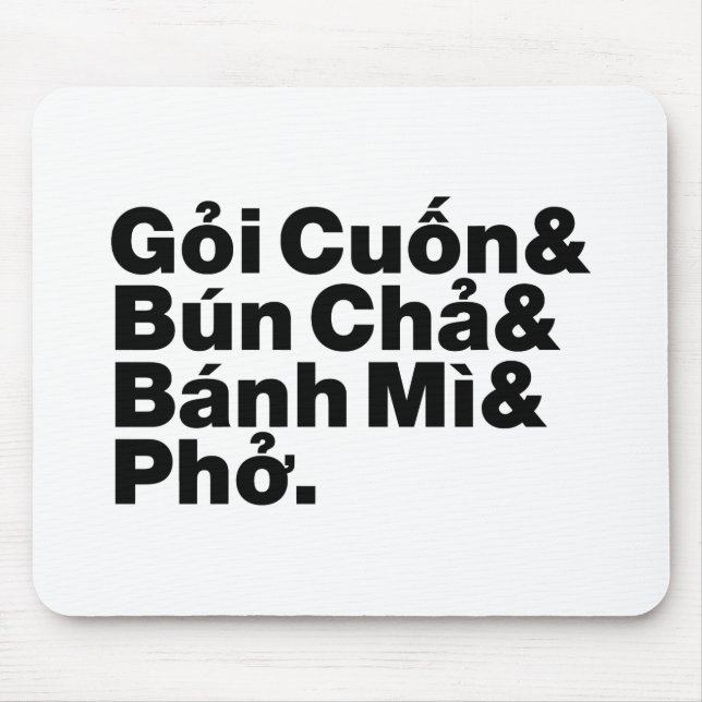 Vietnamese Street Food Mouse Mat (Front)