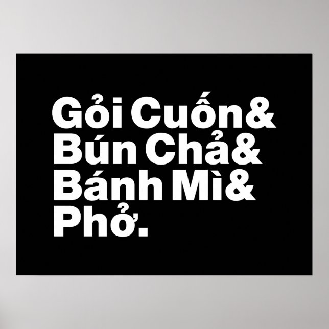 Vietnamese Street Food Poster (Front)