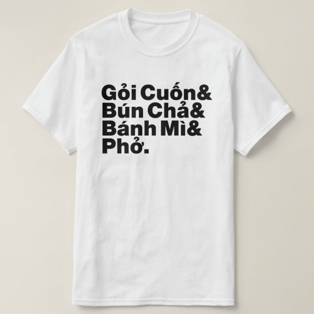 Vietnamese Street Food T-Shirt (Design Front)