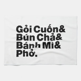 Vietnamese Street Food Tea Towel